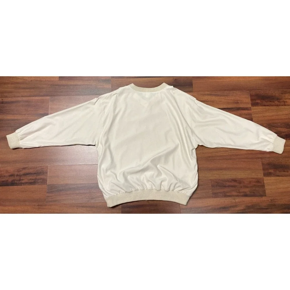 VTG TAIL Golf Mens‎ Large Windbreaker Pullover Beige NWT Side Pockets